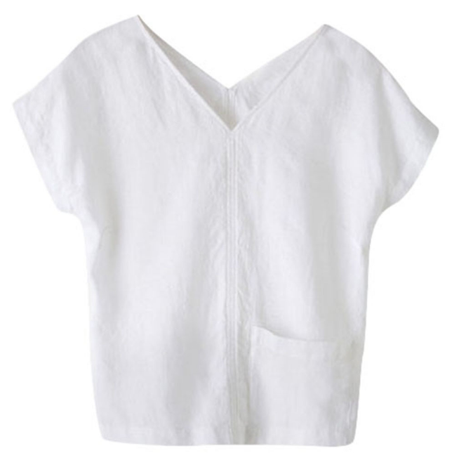 Multi Colored Women'S Short Sleeve V Neck T Shirts Casual Style Breathable