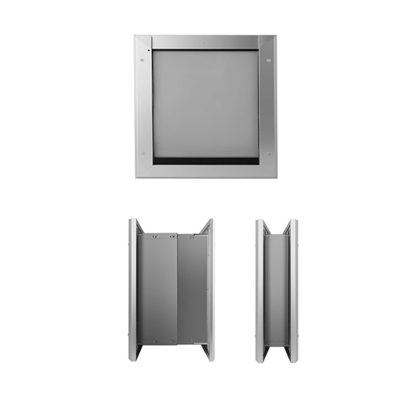 Easy Install Aluminum PET Door Lockable Double Magnetic PET Doors