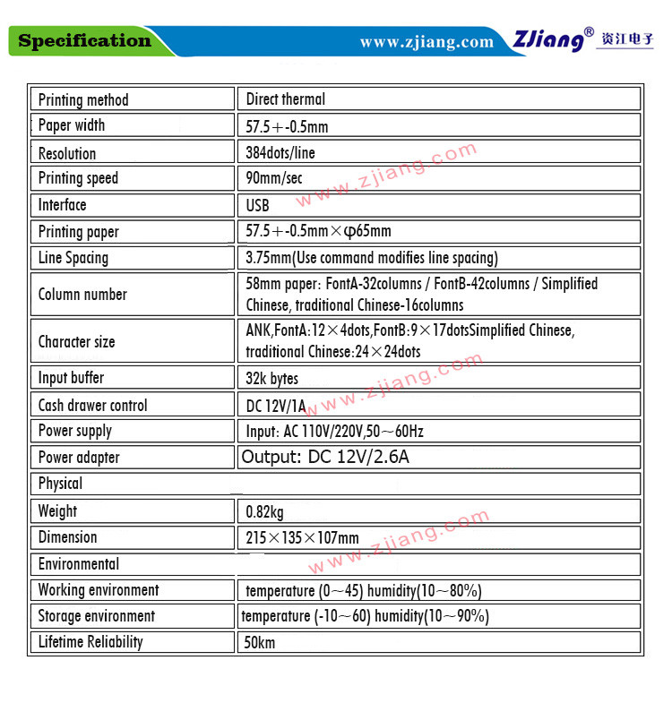 58mm Mini Bluetooth USB Desktop Thermal Printer POS Android And IOS With Invoice