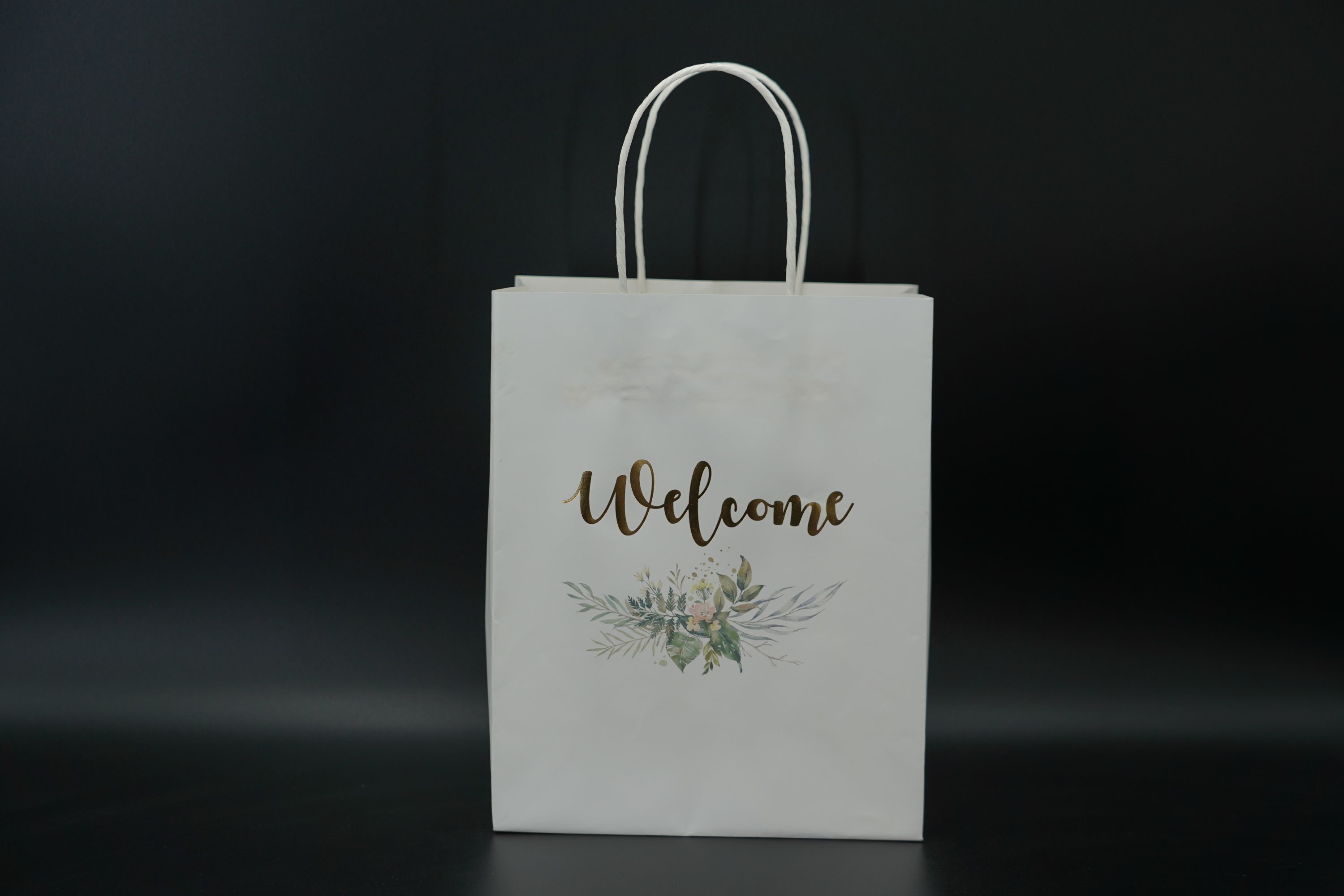 ODM Handle Paper Bags Sustainable Custom Kraft Shopping Bags Lightweight
