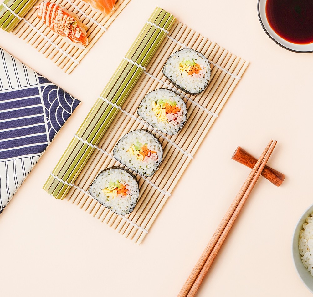 Sushi Making Bamboo Rolling Mats Easy Sushi Press Rolling