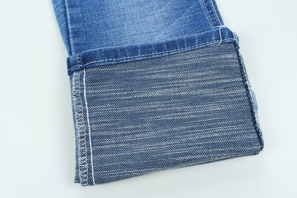 10.5 Oz Special Weaving With Crosshatch Slub Denim Fabric For Jeans