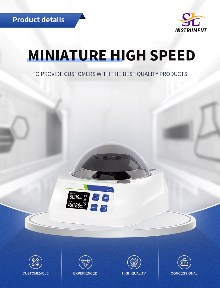 Laboratory Centrifuge with Timing Function 1000-10000rpm and Metal Body Construction