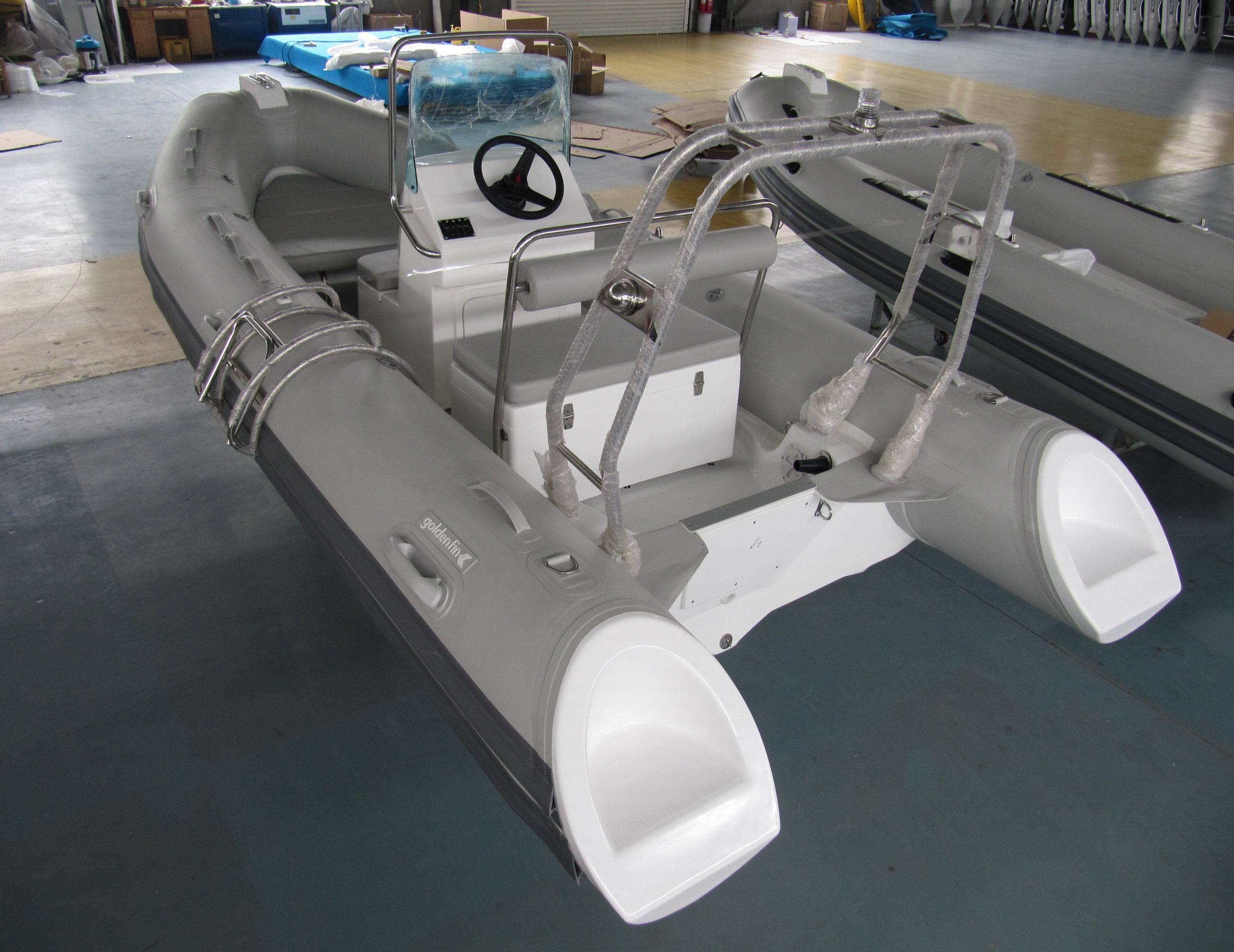 2022 inflatable rigid hull boats 430cm length with console ,seat, fuel tank rib430A