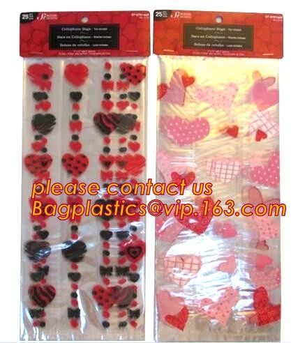 gravure printing halloween party bag, cute design food grade plastic cookie packing,halloween shrink cello treat bags fo