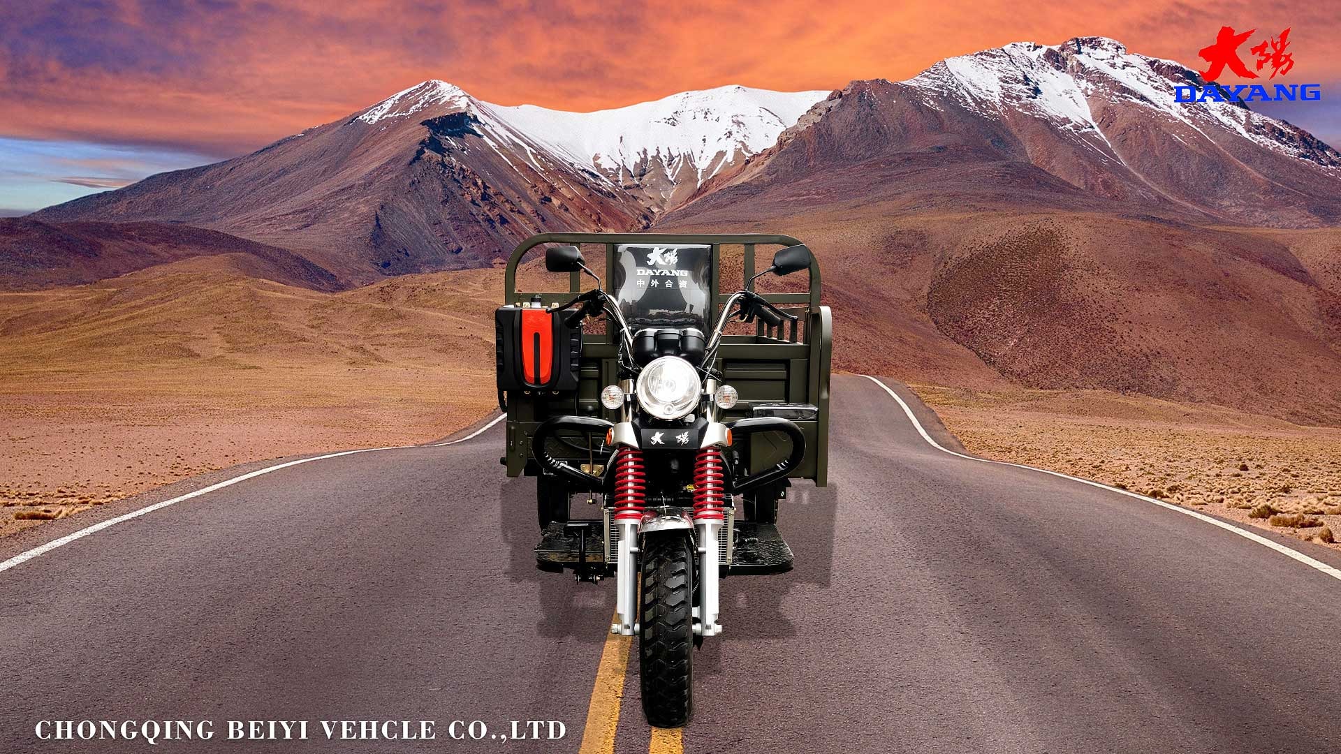 Passenger Adult Tricycle with Two Seats 5.0-12 Tire Size and Diesel Engine