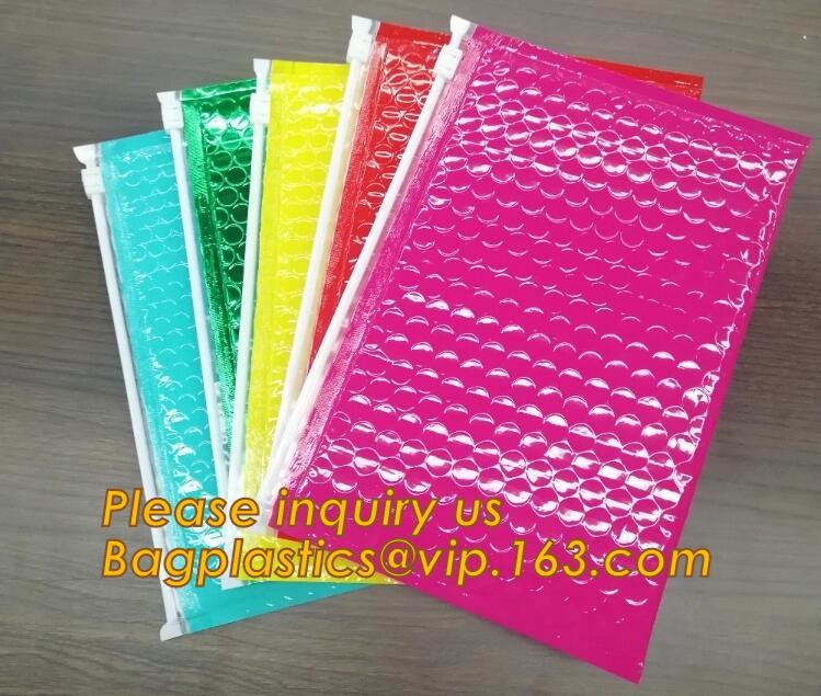 Cosmetic Slider Zip lockkk Bubble Bags Bubble Slide Pouch,Zip lockkk esd bubble bag bubble packaging wrap cosmetic pouch slide