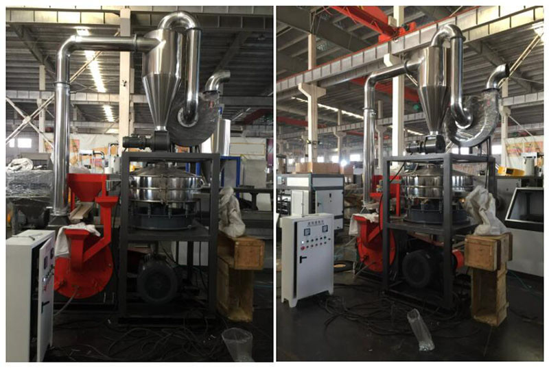 SUS304 Plastic PVC PP PE Auxiliary Machine Pulverizer Mill Plastic Grinding Machine