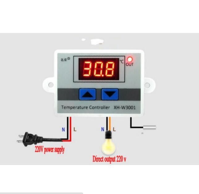 XH-W3001 Digital Control Temperature Microcomputer Thermostat Switch 12V/24V/220v