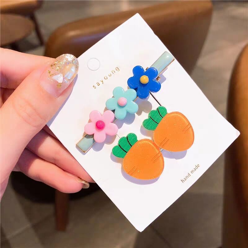 Diy Childrens Hair Accessories Fruit Shape Hair Grips Cartoon Baby For Girls Kids 19 Cm