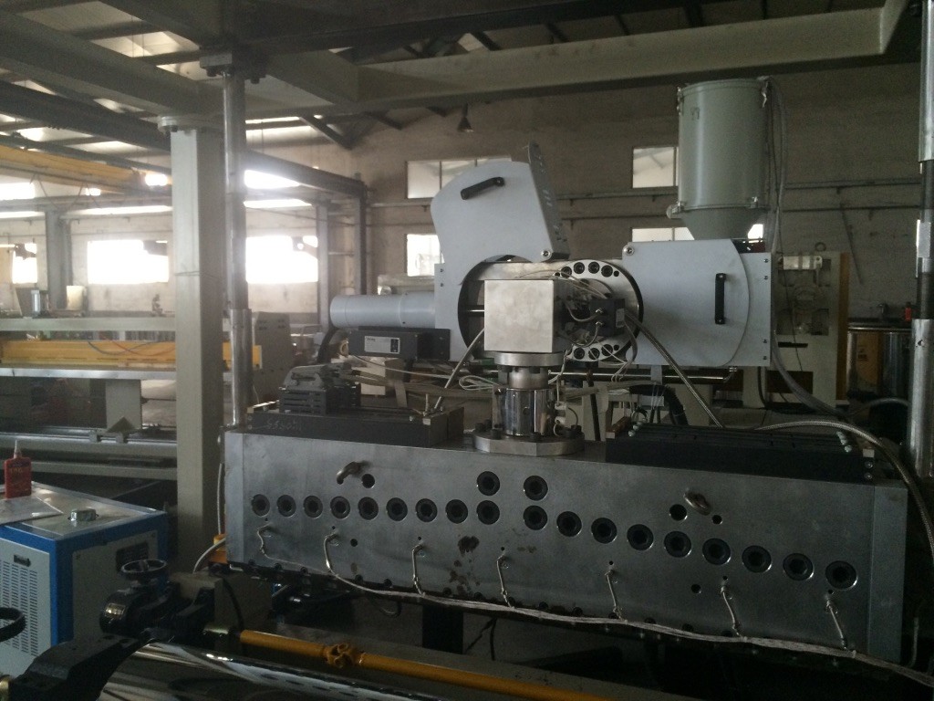 PP PC Hollow Profile Polypropylene Extrusion Machine 2100mm Single Screw