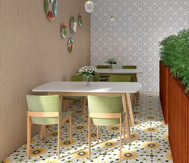 Moroccan Style Kitchen Bathroom Porcelain Decorative Floor And Wall Tiles 300x300mm