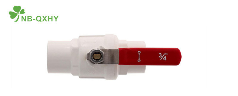 1/2&quot; to 4&quot; Socket Threaded PVC Two PCS Ball Valve with Ss Handle