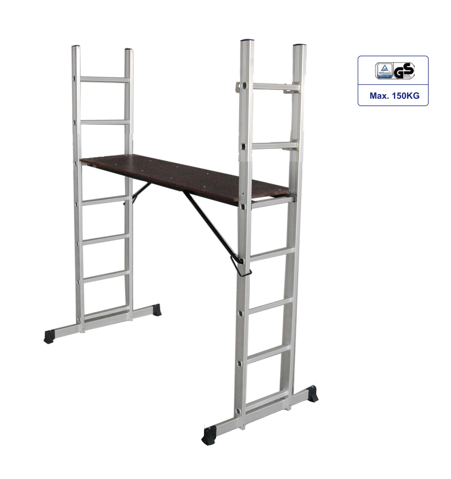 Bigger Platform Telescopic Scaffold Tower 2x7 Folding Scaffold Ladder