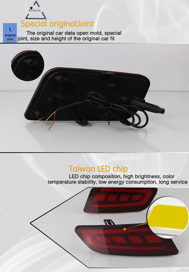 Hot Sale Red Reflector Ceiling For Ford Everest 2016-2018 With 3 Function Reflector