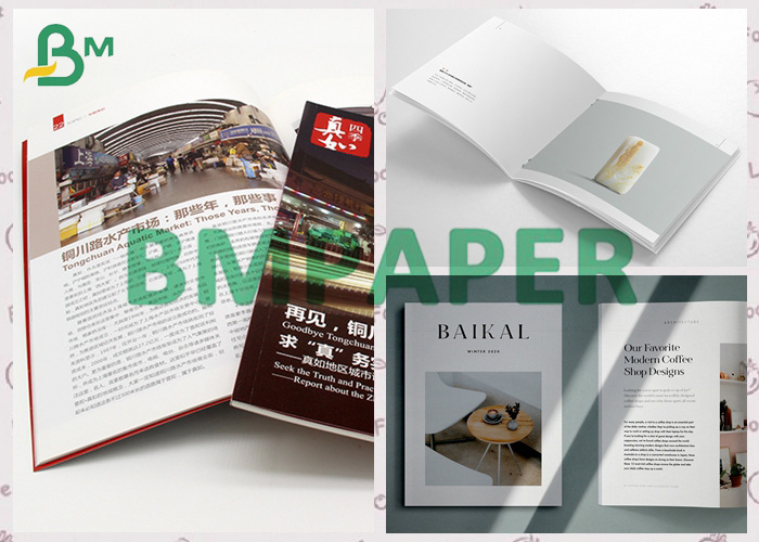 157g 200g White Text Paper In Sheet Used For Sample Brochure