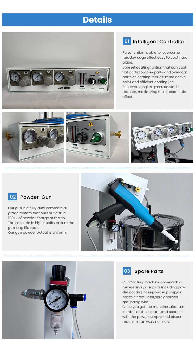 Personalized Customization Electrostatic Powder Coating Equipment for 50W Metal Coating