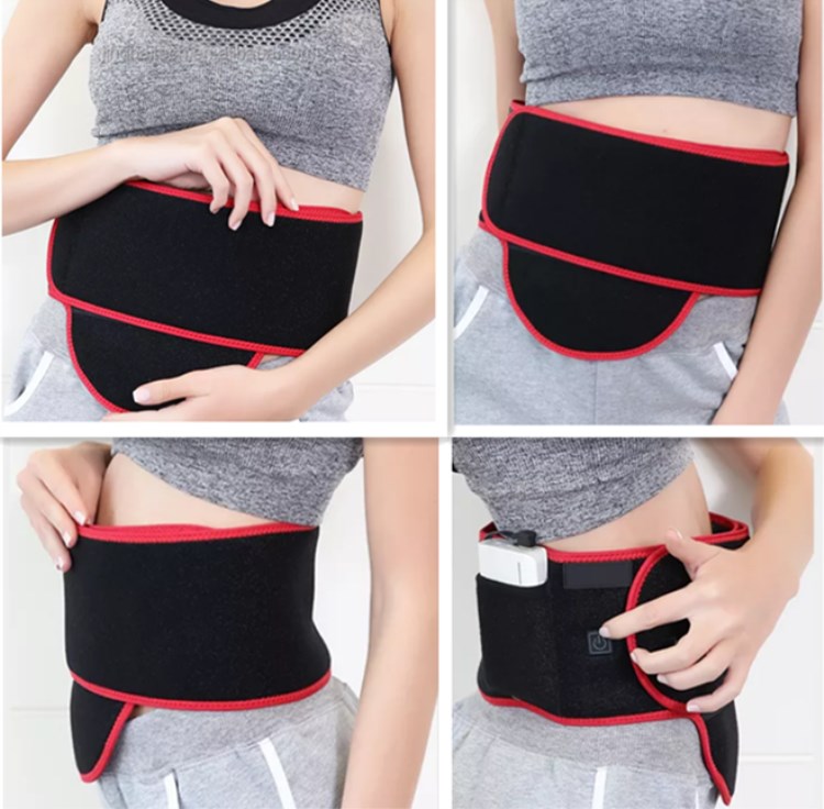 USB Battery Heating Waist Belt Rechargeable Heat Belt for uterus care