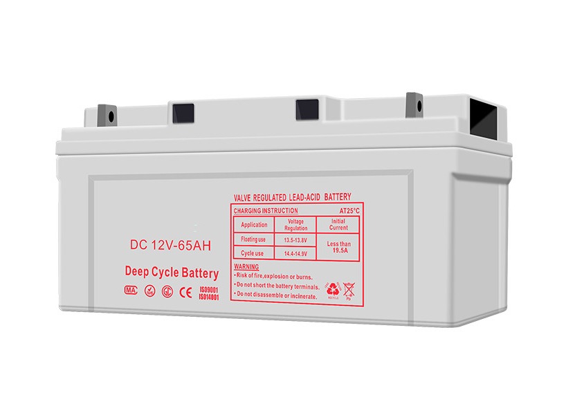 CQC 12V 65AH Deep Cycle Battery , 12V Lead Acid Deep Cycle Battery