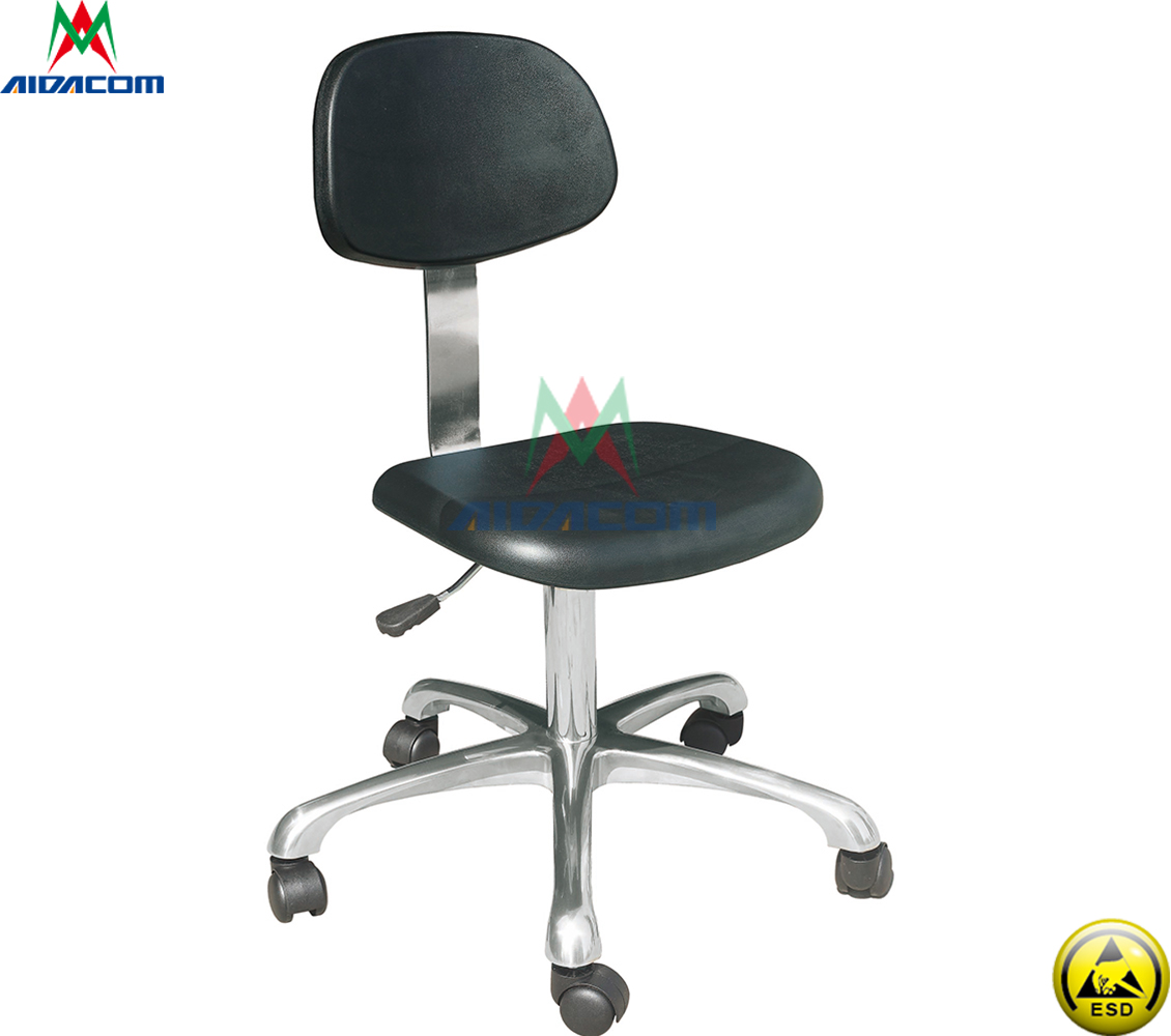 Cleanroom 10e8 Ohm 620mm Adjustable ESD Antistatic Chair