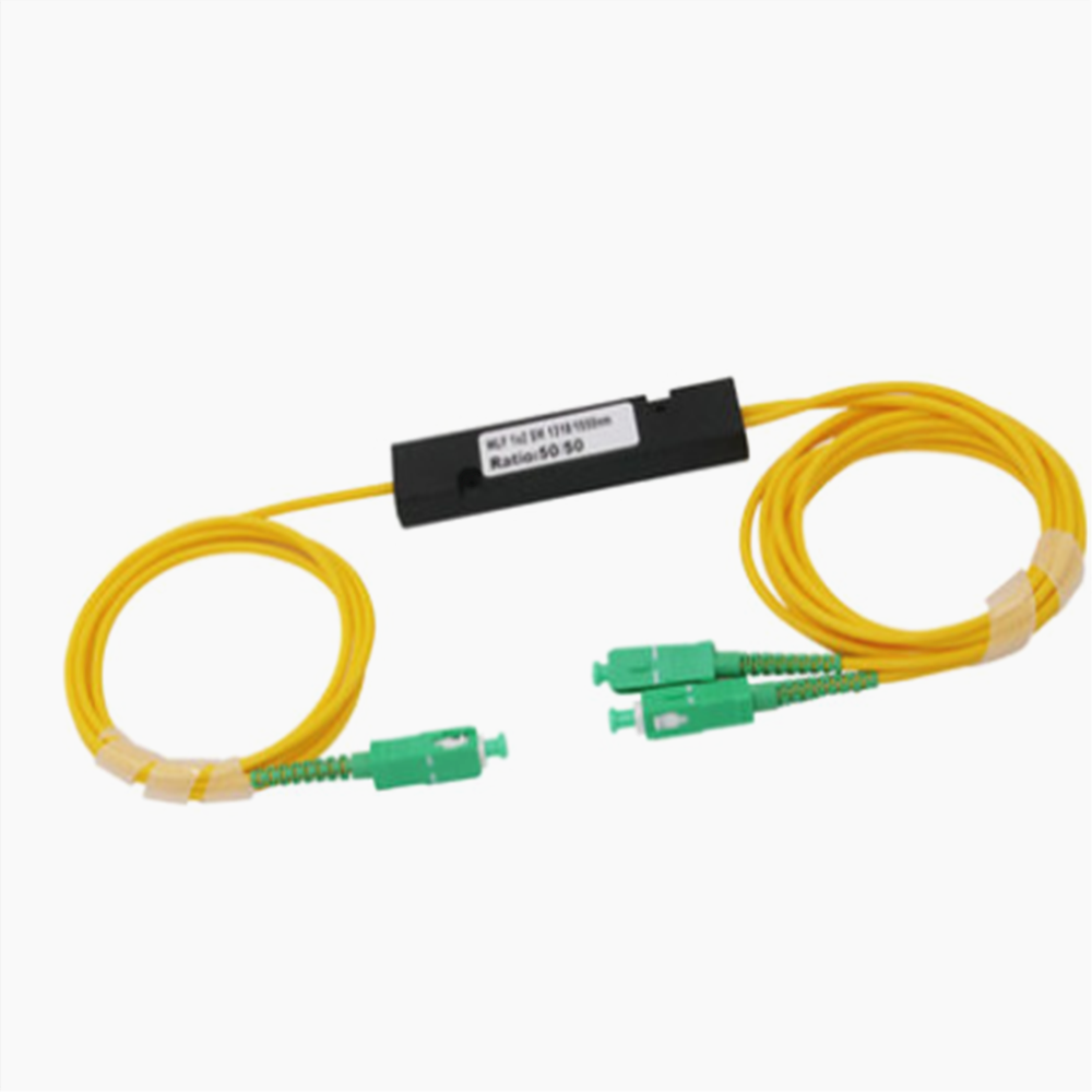 steel tube 1x2 plc splitter single mode splitter steel tube optic PLC fiber 1 x n splitter without connector