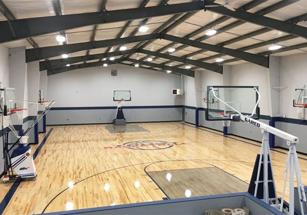 Q355 Steel Prefabricated Sports Building Basketball Hall Badminton Court
