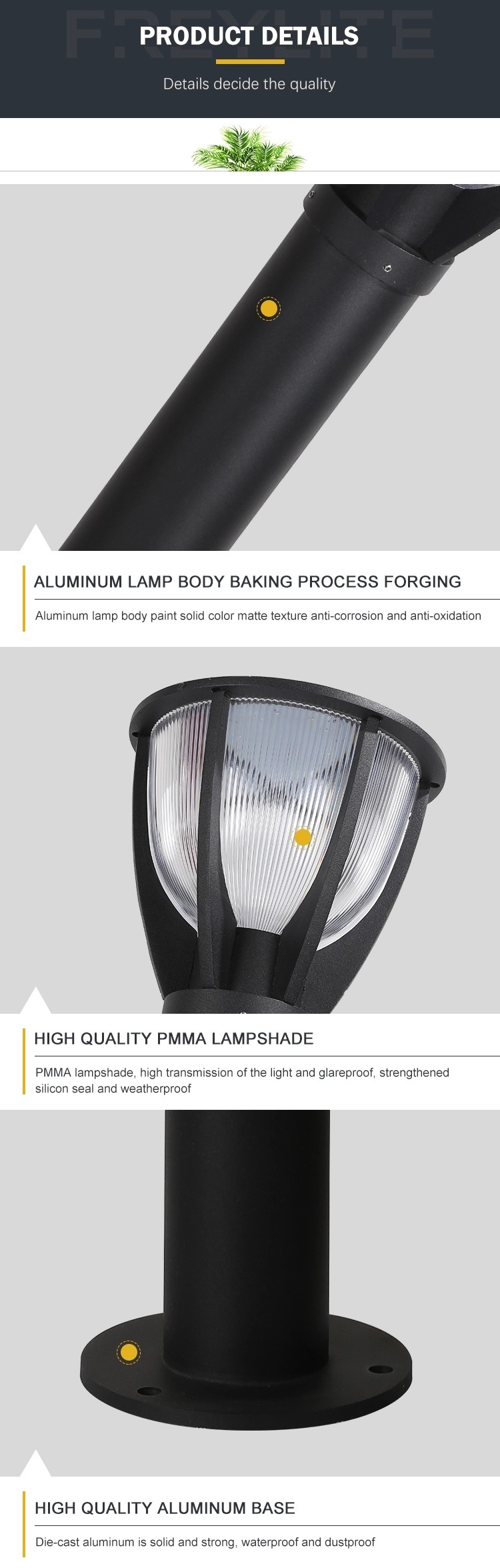 High Transmission Outdoor Lawn Lights For Garden Ip65 Rainproof 10 Watt
