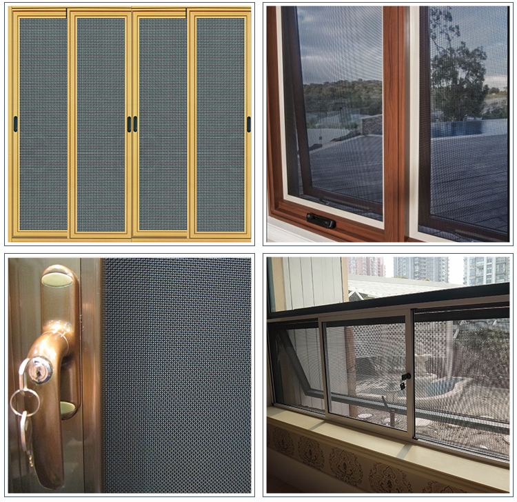real factory dust proof transparent stainless steel safety window screen/stainless steel window screen/mosquito nets