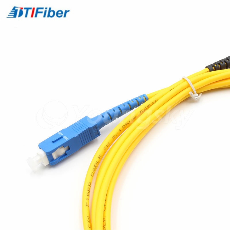 UPC SC To ST Fiber Patch Cable Jumper Indoor Duplex OM3 0.3dB Insertion Loss
