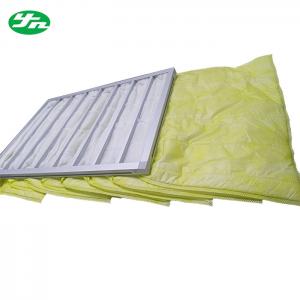 Buy cheap Medium Pocket Air Filter , Washable F8 Air Bag Filter Hvac Duct Cleaning product