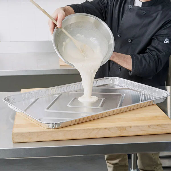 Half Sheet Cake Pan Aluminum Trays 1 2 Sheet Cake Pan Disposable Baking Pan