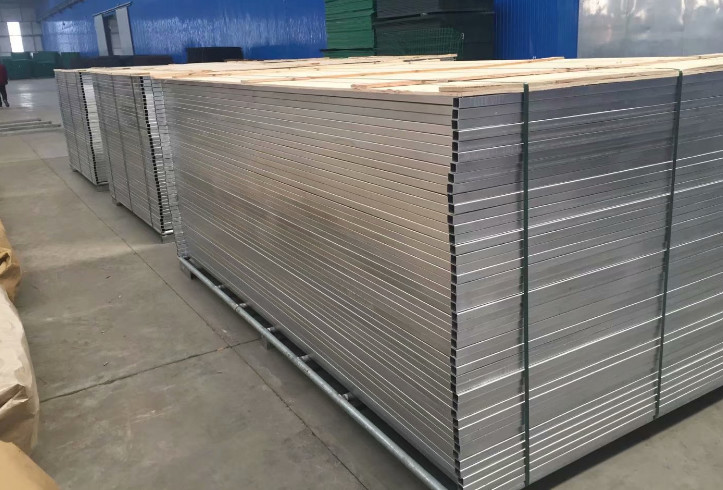 OHSAS Temporary Security Fence 2100mmx2400mm Hot Dipped Galvanized Fencing