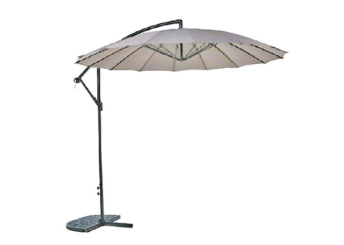 Sun Resistant Garden Banana Parasol Umbrella , Cantilever Banana Parasol