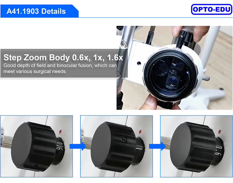 8x Eye Surgery Microscope A41.1903 50mm - 80mm Interpupillary Distance