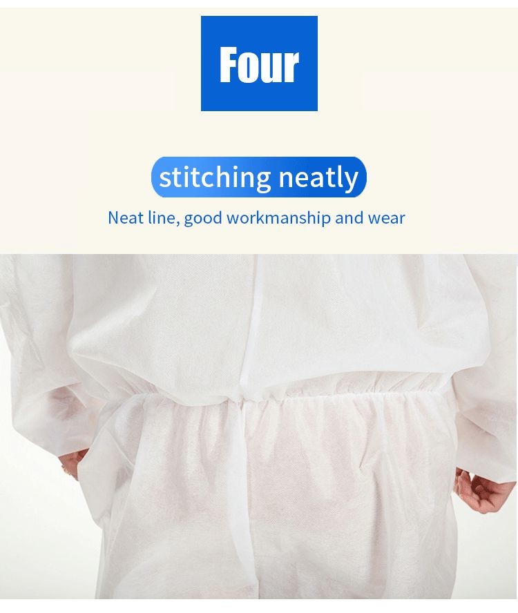 ISO13485 SIGNO White Disposable Isolation Gown Size Universal Qty 50 Per Case
