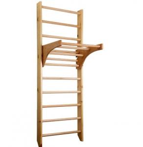 China 2020 Top 9 Best  Swedish Exercise Wooden Or Metal  Ladder Gym Climbling  Gymnastics Stall Bar on sale