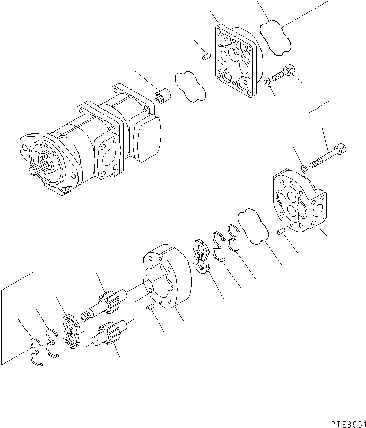 KOMATSU 705-13-23530 Parts PUMP ASS'Y,(SAL14)