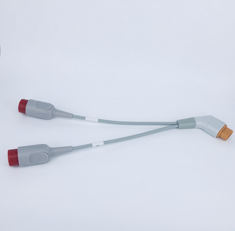 Y type IBP adapter cable Compatible Drager Monitor to Siemens connector
