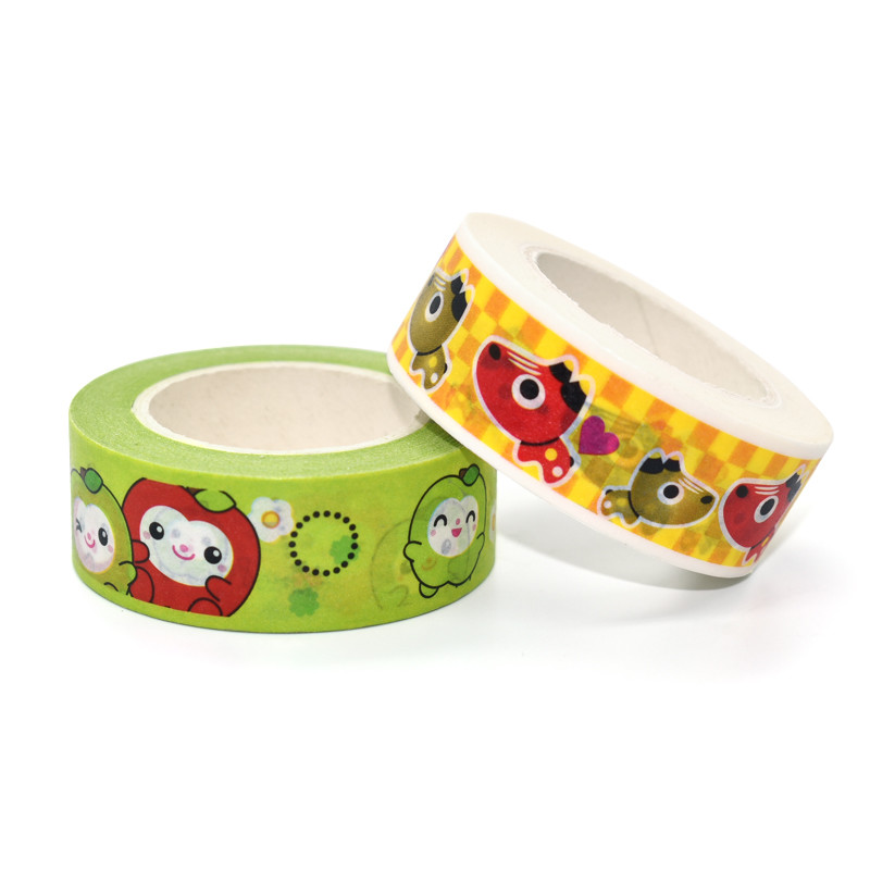 Colorful Writable China Custom Design Waterproof Washi Paper Tape Box Set In Bulk