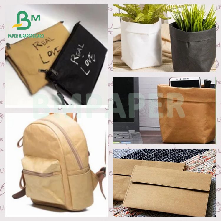 Washed 0.55mm washable kraft paper for cosmetic bags tote bag