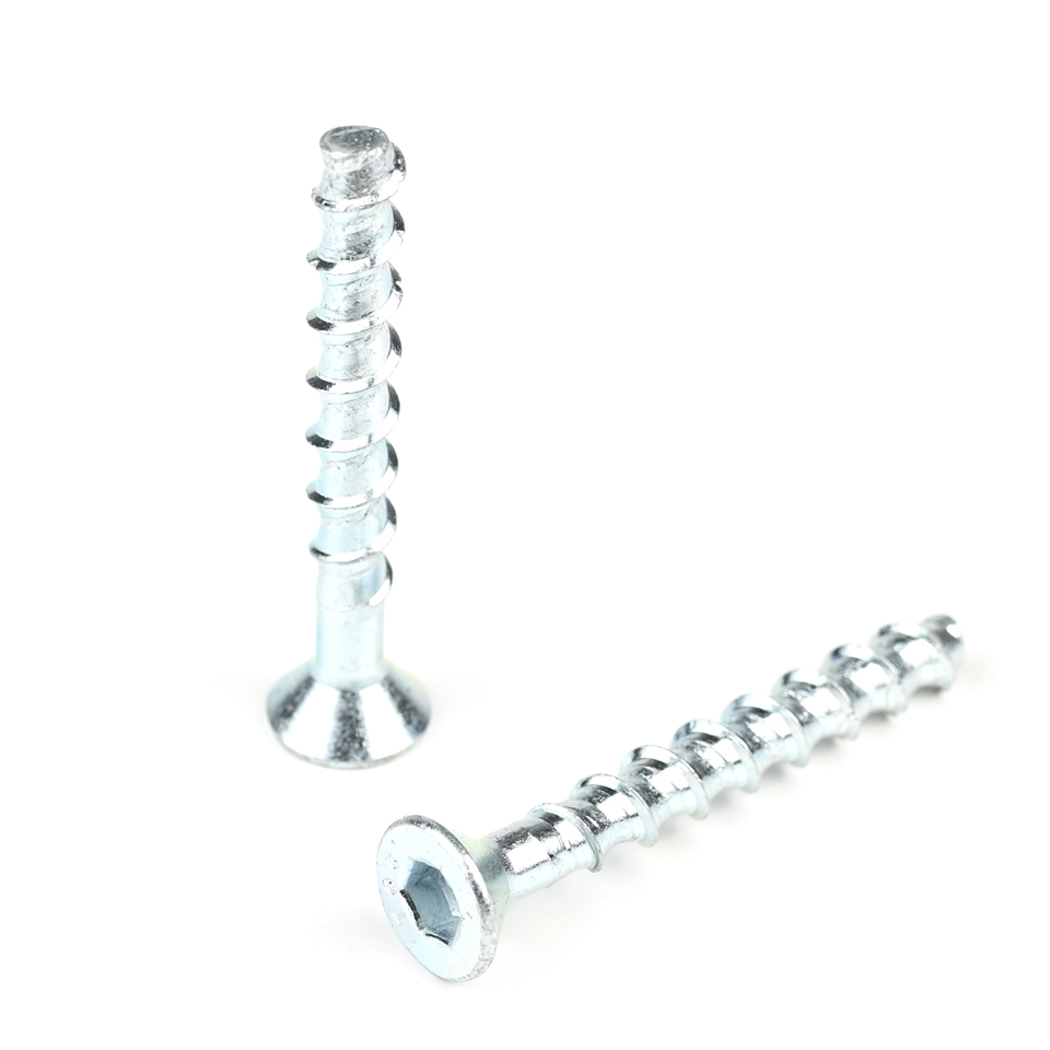 Carbon Steel Flat Head Hex Socket Concrete Self Tapping Anchor Bolt Masonry Screw