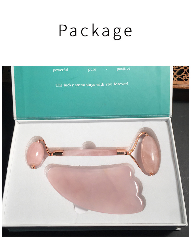 Face Slimming Crystal Jade Massage Roller Double Head