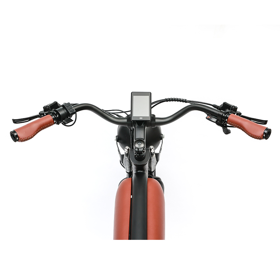 750W Electric Beach Cruiser Moto Chopper Bike for 180kg Load and 45KM Travel Distance