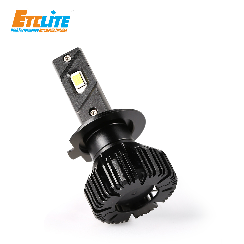 12V Fan Cooled LED Headlights H7 H4 100w IP68 Waterproof X70