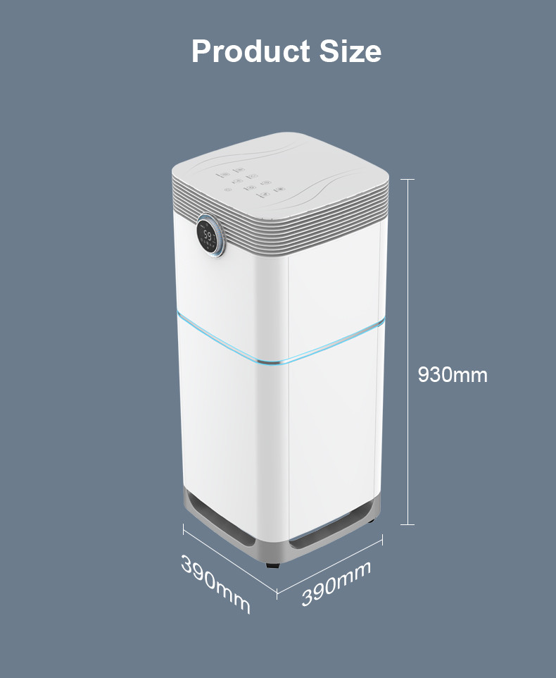PM2.5 145W Smoke Filter Air Purifier Odor Sensor Office Home Use
