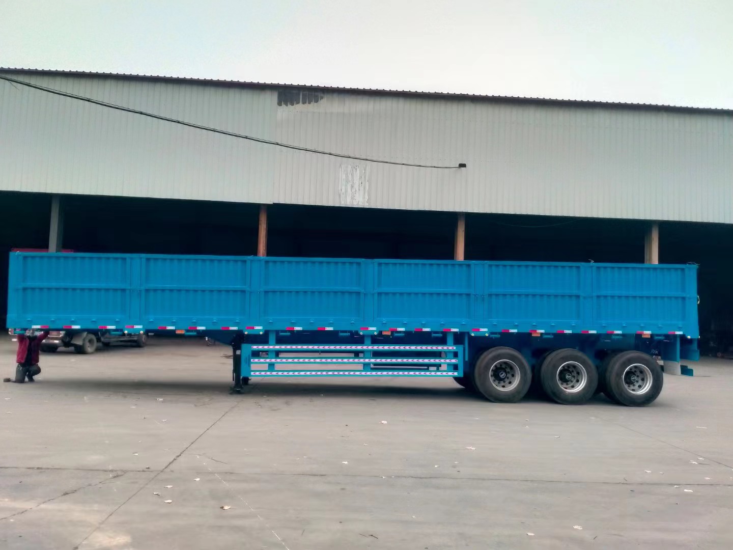 Truck 3-axle Fence Truck Cargo Semi Trailer Trailer Fence Side Wall Semi Trailer China Supplier