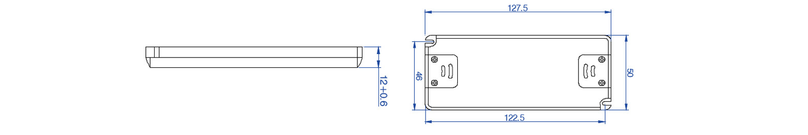 Rainproof 12V 1.7A Ultra Thin LED Driver Power Supply For Furniture Light
