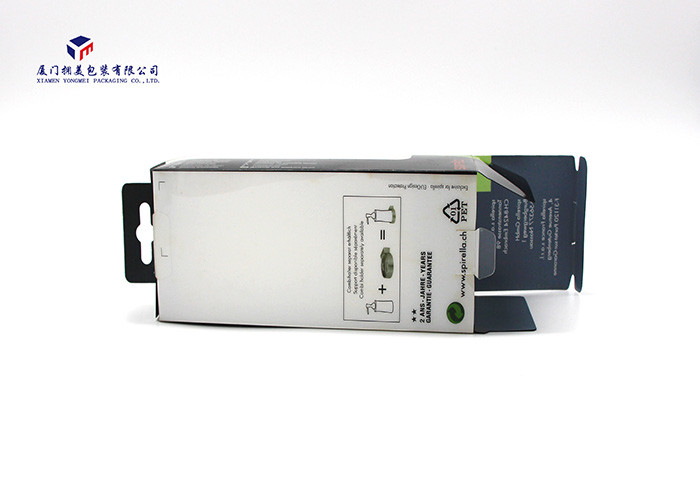 Safe PET Materials Reusable Custom Plastic Box Packaging Clear Window 18.7cm Height