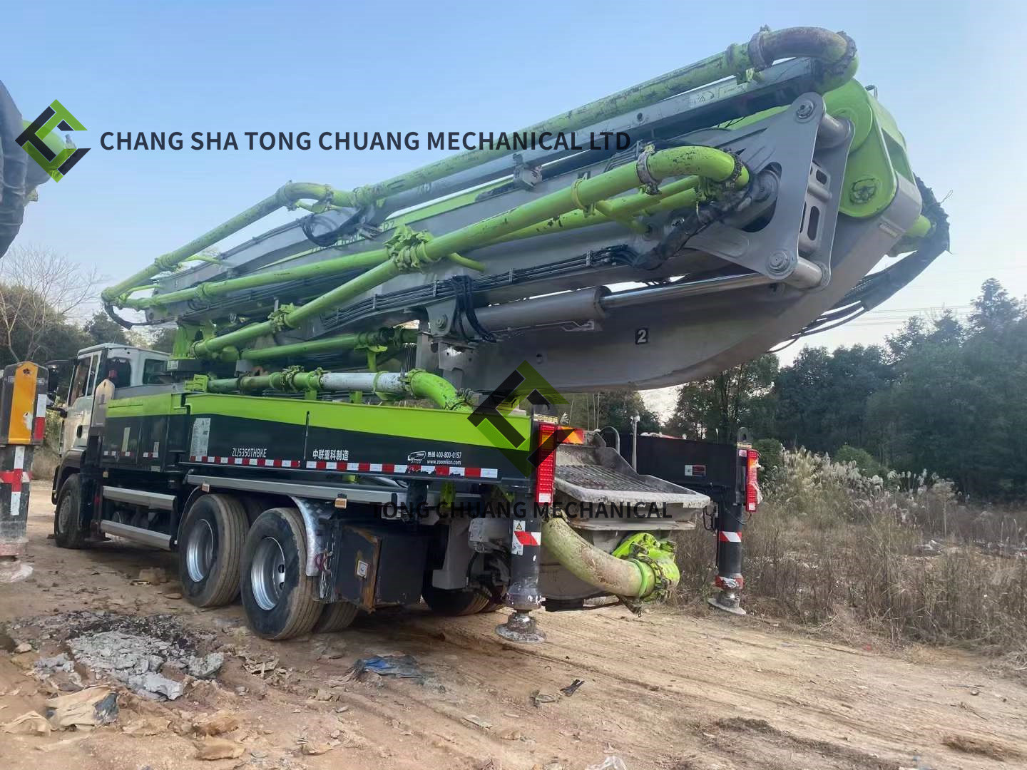 Factory in 2020, Zoomlion 49 meters concrete pump, work is not much, the best car condition! The price is beautiful