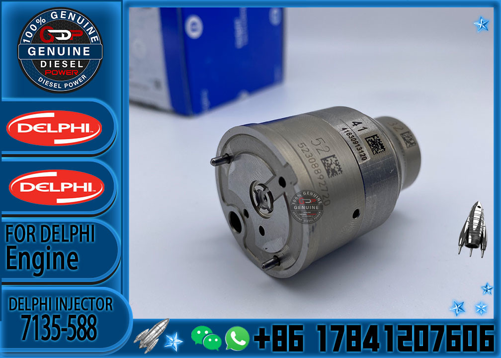 7135-588 Injector Control Valve 7135-588 Fit for Delphi Injector BEBE4D24002 VOL 21340612 Delphi VOL 4 Pin Valve 713